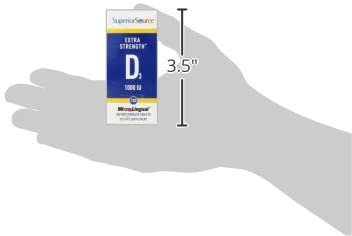 Superior Source Vitamin D3 [1000] IU Sublingual Tablets - Vitamin D Supplement Quick Dissolve Melts - 100 Count