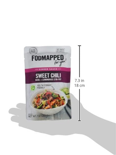 FODMAPPED - Low FODMAP Sweet Chili,Basil, Lemongrass Simmer Sauce 7 Oz (200g)