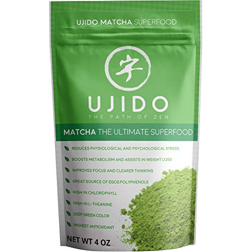 Ujido Japanese Matcha Green Tea Powder (4 oz) (Pack of 2)