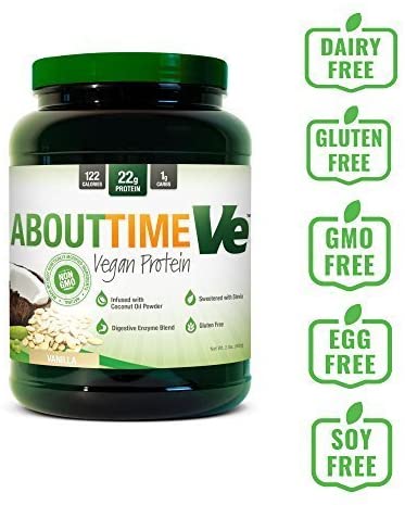 SDC Nutrition About Time Vegan Protein Supplement, Chocolate, 2 Pound