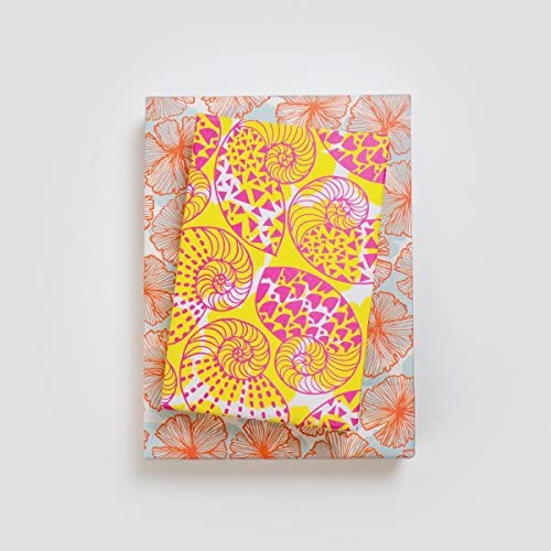 Nautilus Shell/Aloha Print Flower (6 Sheet Value Pack) - Eco-Friendly Wrapping Paper – Reversible - Gift Wrap by Wrappily