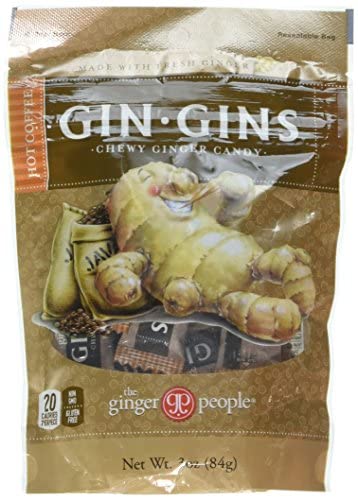 Ginger People Gin Gins Chewy Ginger Candy Hot Coffee - 3 oz