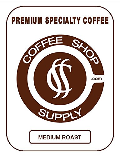 Coffee Shop Supply, Medium Roast, Premium Whole Bean Specialty Coffee, 5-Pound Bag, 2 Pack