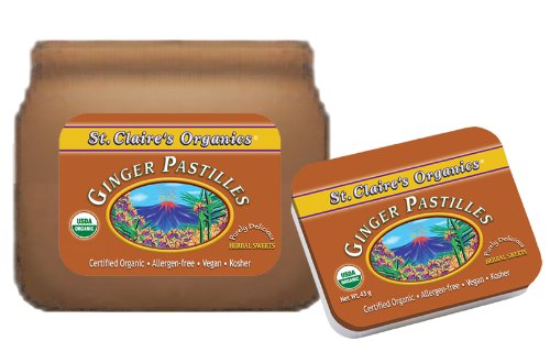 St. Claire's Organics Ginger Pastilles, 8 oz Bulk Bag