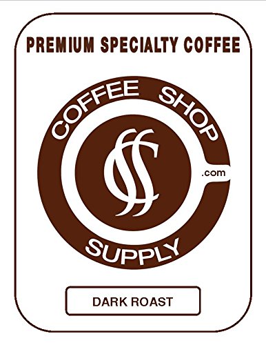 Coffee Shop Supply, Dark Roast, Whole Bean, Premium Specialty Coffee, 5-Pound Bag, 2 Pack