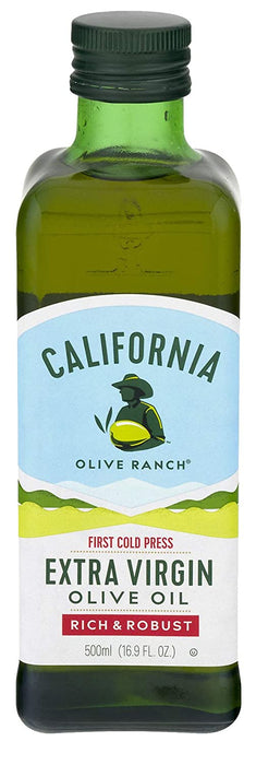 California Olive Ranch, First Cold Press Extra Virgin Olive Oil, Rich & Robust 500 Milliliter