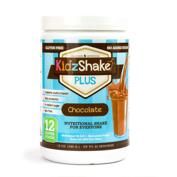 KidzShake - Protein Powder with Plant Based Vitamins & Probiotics for Kids | Great for Nutritional Shakes