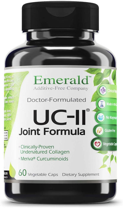 UC-II Joint Formula - w/ Meriva® Phytosome & Bioperine - Supports Joint & Cartilage Repair, Collagen Growth, & Reduce Pain & Inflammation - Emerald Labs (Ultra Botanicals) - 60 Veg Capsules