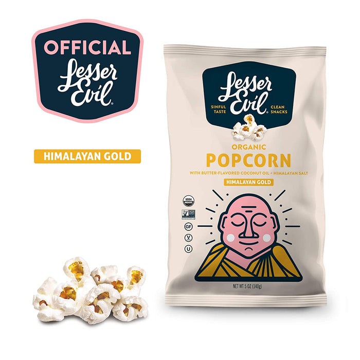 LesserEvil Organic Popcorn, Himalayan