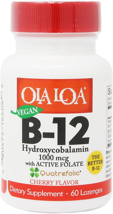 Ola Loa Products Sublingual Hydroxycobalamin B12, 60 Count