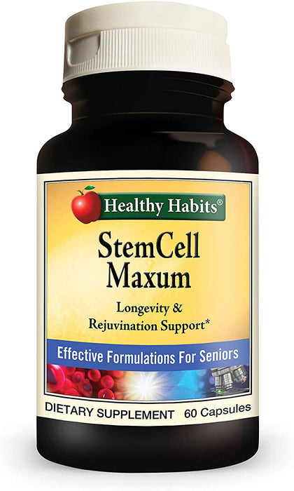 Healthy Habits StemCell Maxum - Best Plant-Based Age-Defying Support Supplement for Healthy Stem Cell Regeneration and Replenishment