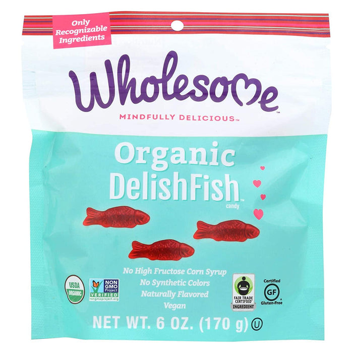 Wholesome Sweeteners Organic DelishFish - 6 Ounces - Pack of 6