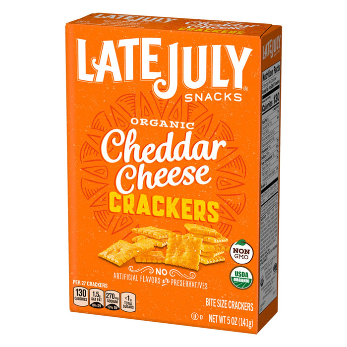 Late July Organic Round Saltine Crackers, 6-Ounce Boxes (Pack of 12)