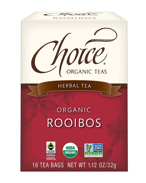 Choice Organic Teas - Rooibos Tea (6 Pack) - Organic Herbal Tea - 96 Tea Bags