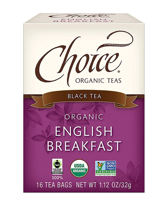 Choice Organic Teas - English Breakfast Tea (6 Pack) - Organic Black Tea - 96 Tea Bags