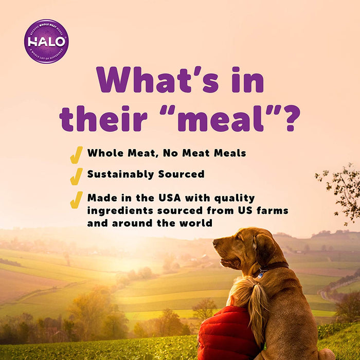 Halo Grain Free Natural Dry Dog Food, Senior Turkey, Turkey Liver & Duck Recipe