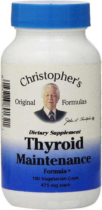 Dr. Christopher's Original Formulas Thyroid Maintenance Formula Capsules, 100 Count
