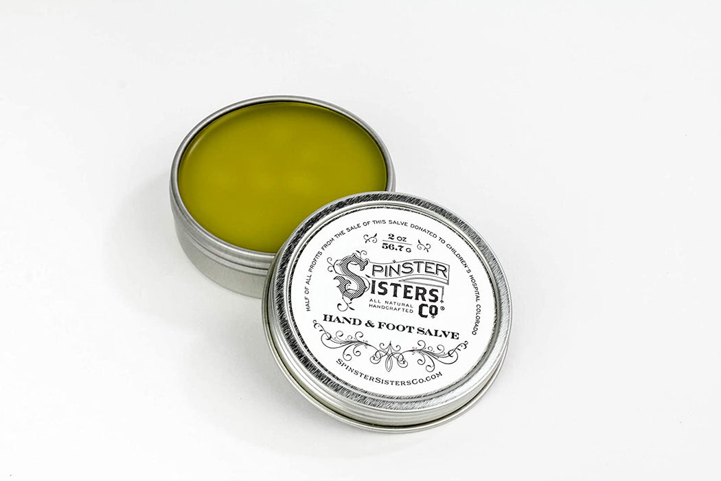 Spinster Sisters All Natural Hand and Foot Salve, 2 Ounce