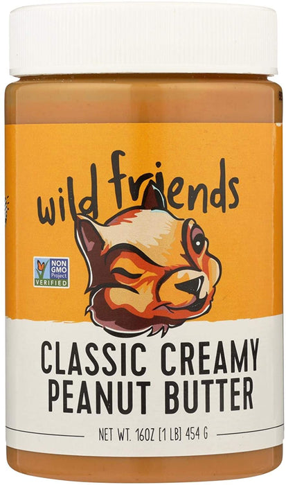 Wild Friends Peanut Butter - Classic Creamy - Case of 6 - 16 oz.