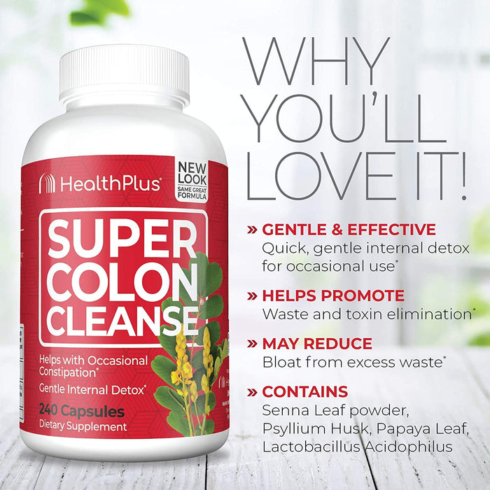 Health Plus Super Colon Cleanse: 10-Day Cleanse -Detox