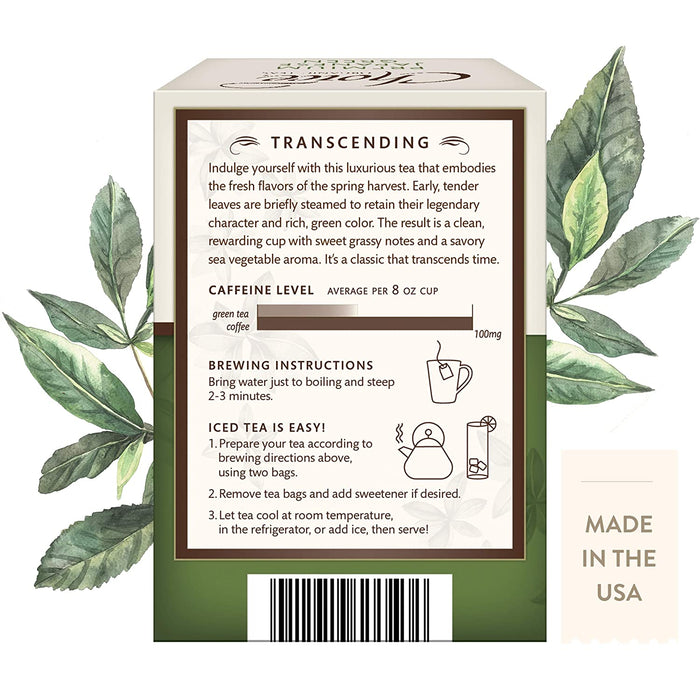Choice Organic Teas - Premium Japanese Green Tea (6 Pack) - Organic Green Tea - 96 Tea Bags