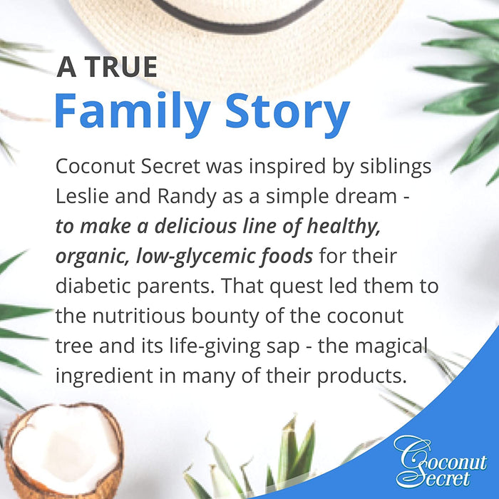 Coconut Secret Coconut Crystals (2 Pack) - 12 oz - Low-Glycemic Sugar Alternative, Replacement Sweetener - Organic, Vegan, Non-GMO, Gluten-Free, Kosher - 170 Total Servings