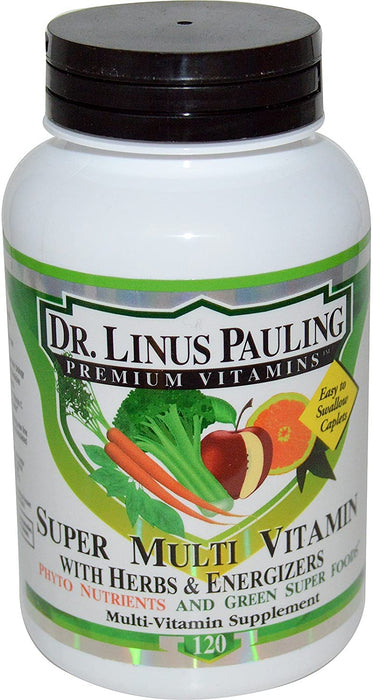 Irwin Naturals, Dr. Linus Pauling, Super Multi Vitamin, with Herbs & Energizers, 120 Caplets - 2pc
