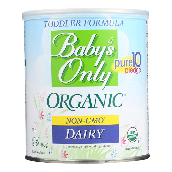 Baby's Only Dairy Toddler Formula, 12.7 Oz (Pack of 6) | Non GMO | USDA Organic | Clean Label Project Verified