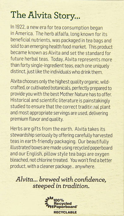 Alvita Organic Rose Hips Herbal Tea Bags, 24 Count