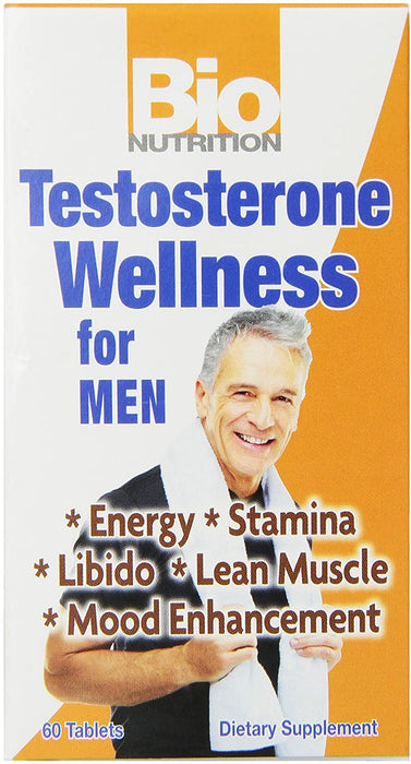 Bio Nutrition Testosterone Wellness, 60 Tabs, 60 Count