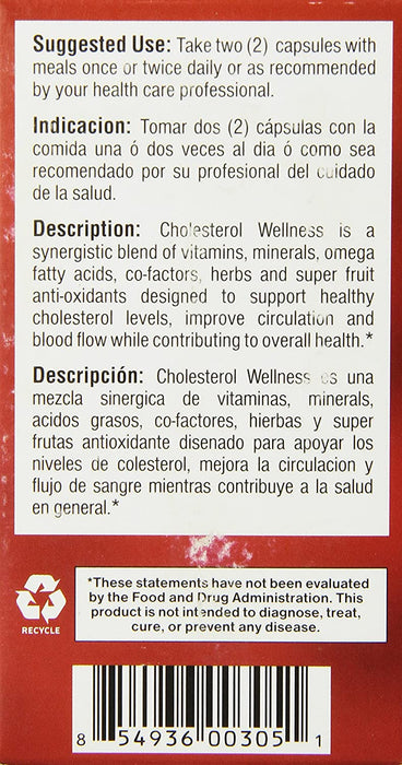 Bio Nutrition Cholesterol Wellness Vegi-Caps, 60 Count