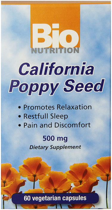 Bio Nutrition California Poppy Vegi-Caps, 60 Count