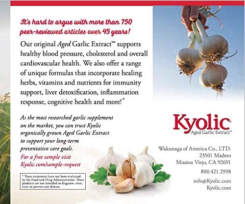 Kyolic Aged Garlic Extract Formula 100, Cardiovascular