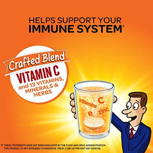 Airborne Effervescent Health Immune Boosting Formula Zesty Orange 36 Tablets (Bonus Size)