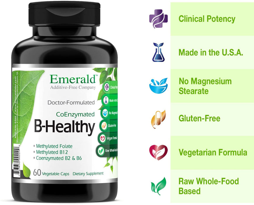 Emerald Labs B-Healthy with Biotin, Vitamin B12 and More to Support Energy and Immune Health and Support a Decrease Stress and Fatigue