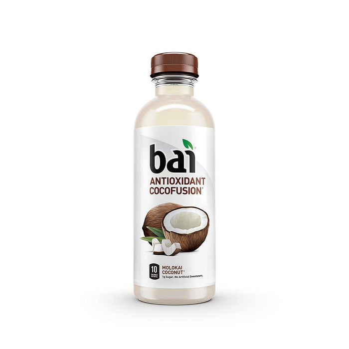 Bai Cocofusions Molokai Coconut, Antioxidant Infused Beverage, 18 Fl. Oz. Bottles (Pack of 12)