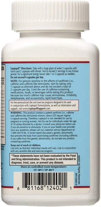 GENERIX LABORATORIES Leptopril- Dietary Supplement and Acute Metabolic Regulator, Weight-Control Compound For the Significantly Overweight*, (95 count)