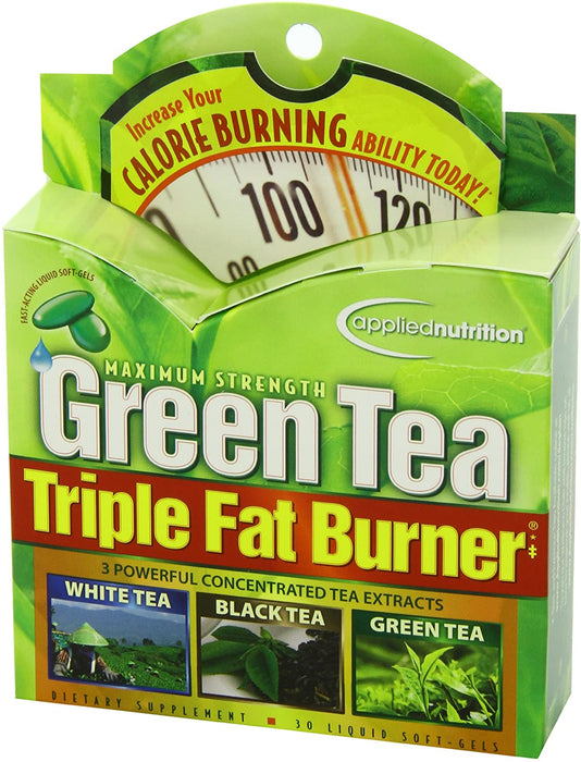 Applied Nutrition Green Tea Triple Fat Burner, 30 Liquid Soft-Gels