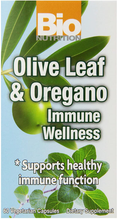 Bio Nutrition Immune Wellness Olive and Oregano Vegi-Caps, 60 Count