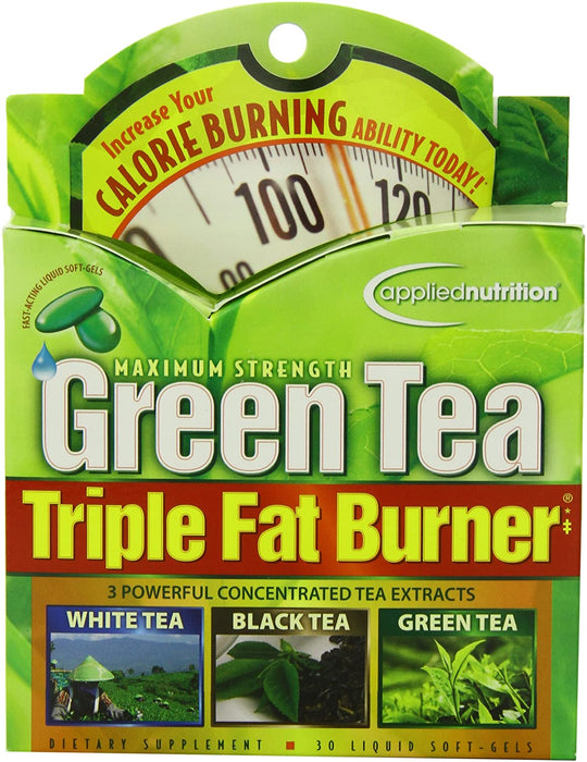 Applied Nutrition Green Tea Triple Fat Burner, 30 Liquid Soft-Gels